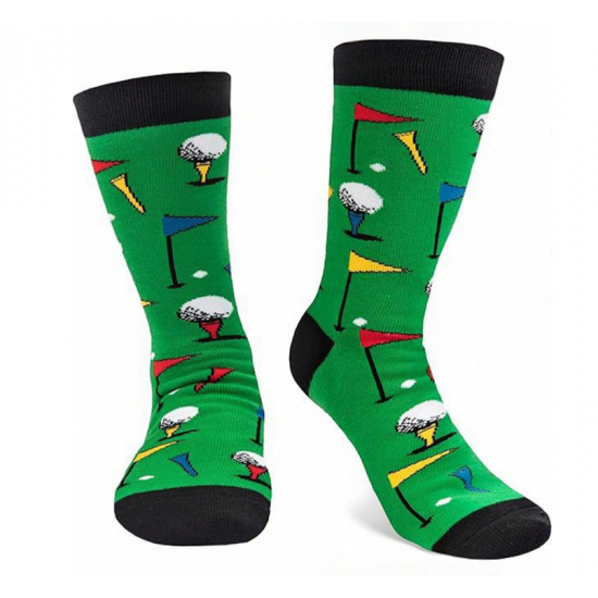 Mens Novelty Goft Socks and Keyring in a Gift Box