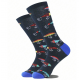 Mens Fishing Them Socks in a Gift Box with novelty keyring