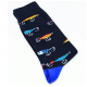Mens Fishing Them Socks in a Gift Box with novelty keyring