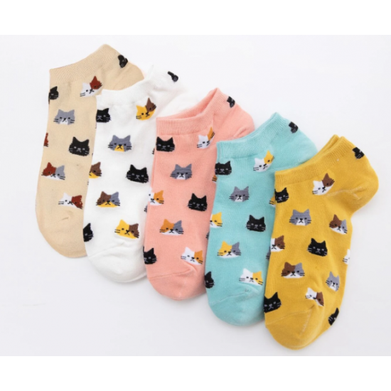 Cute Ladies Cat Socks in a Gift Box