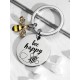 Bee Gift Box containing Bee Socks, Bee Keyring, Bee flower seeds